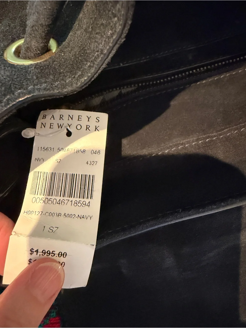 Proenza Schouler PS1 Navy Suede Backpack NWT $1995 Retail